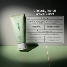 Zenttu cream applied on face and neck delivers a silky finish without heaviness.
