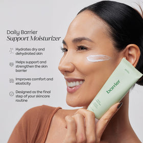 Creamy Zenttu texture close-up shows breathable, non-greasy comfort.