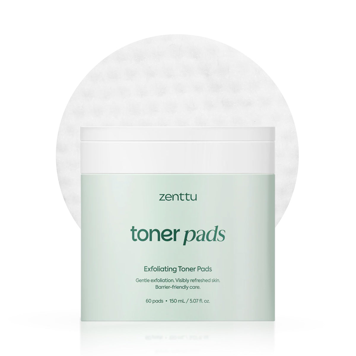 ZENTTU Korean Toner Pad refines pores for a smoother post-cleanse look.