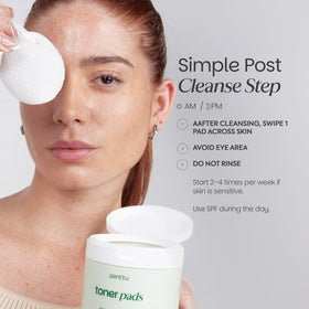 ZENTTU Toner Pad supports daily texture care for combination skin.