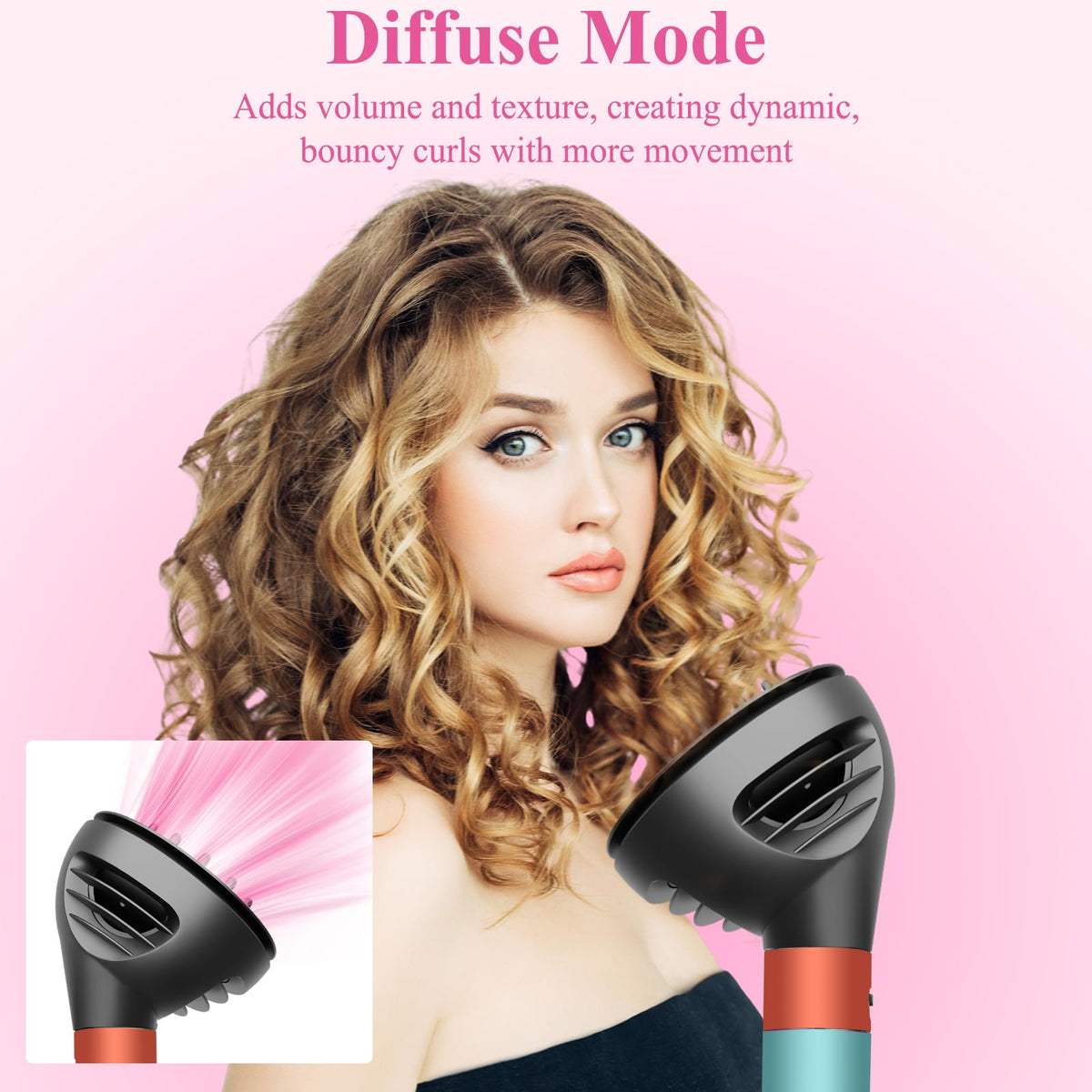 ZEPHBLOW curl-definition closeup demonstrates enhanced curl definition and bounce.