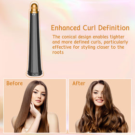 ZEPHBLOW no-heat curling barrel reduces heat exposure while keeping hair soft during styling.
