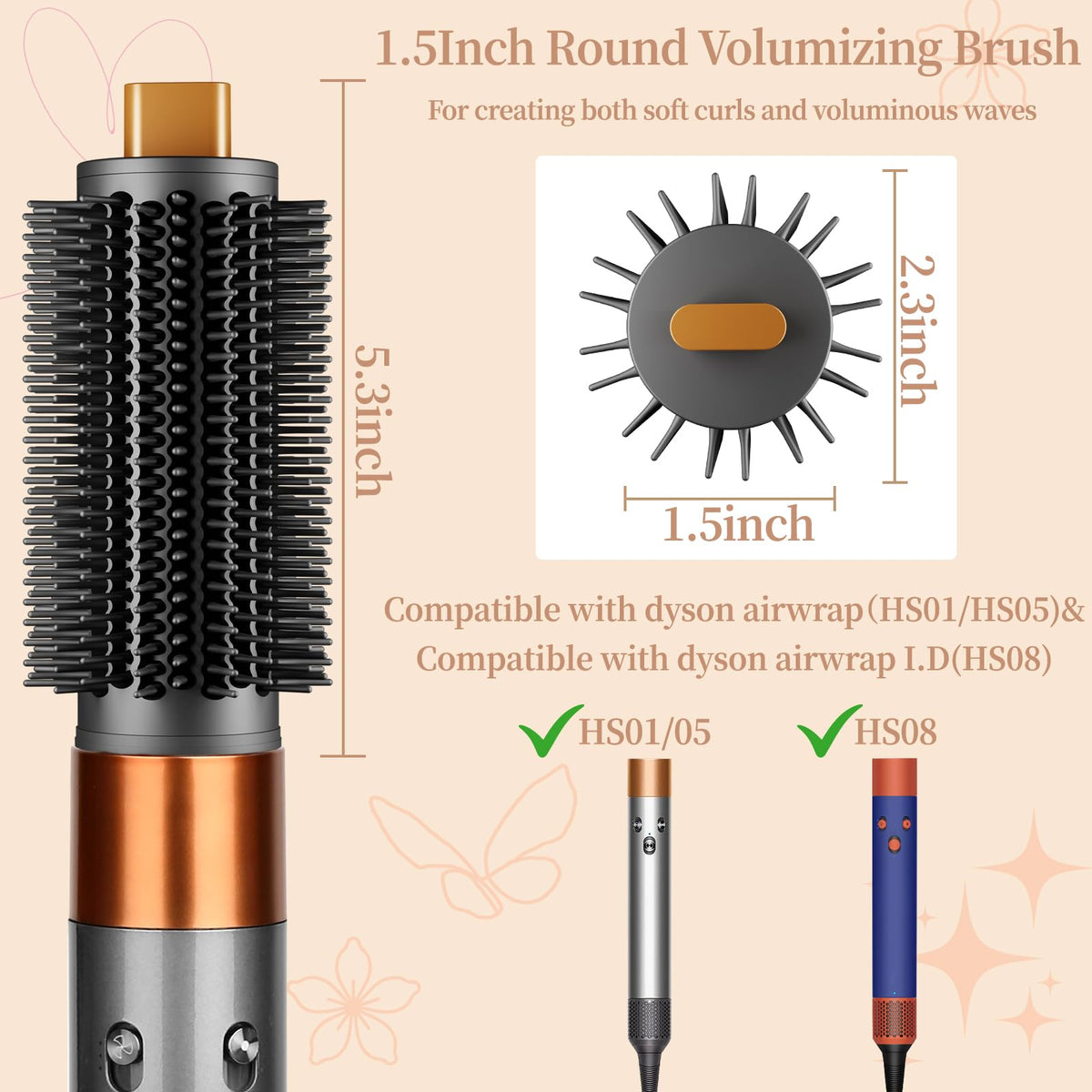 ZEPHBLOW bristles glide through hair, reducing pull for comfortable, snag-free styling.