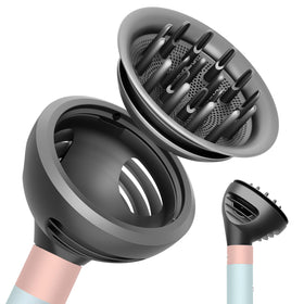 ZEPHBLOW Wave Diffuser attached to Dyson Airwrap in-use showing natural waves.