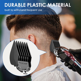 Zerika clipper guard 2.5in for generous guard lengths and even line maintenance.