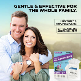 Zero Trace versatile wipes for face and underarms in use