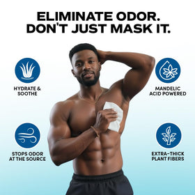 Zero Trace post-workout refresh scene showing quick sweat removal and skin comfort