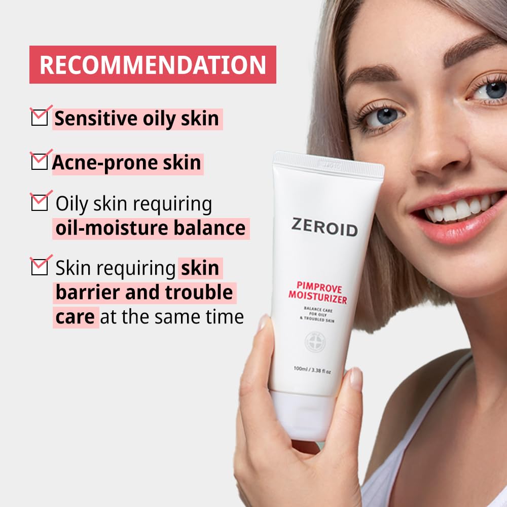 ZEROID close-up shows soft matte finish on skin after use.