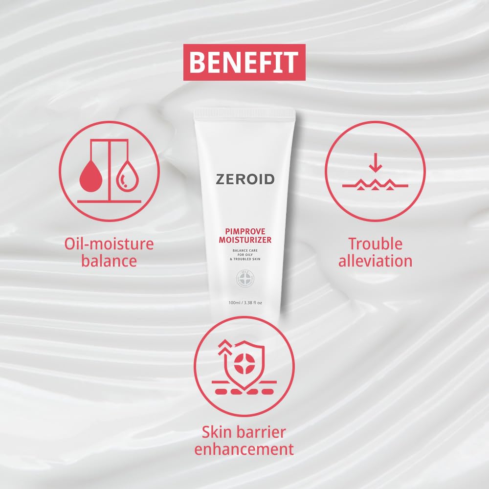 ZEROID Hyaluronic Acid bottle dispensing shows quick hydration.