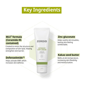 ZEROID Intensive Oint-Cream top view close-up of jar