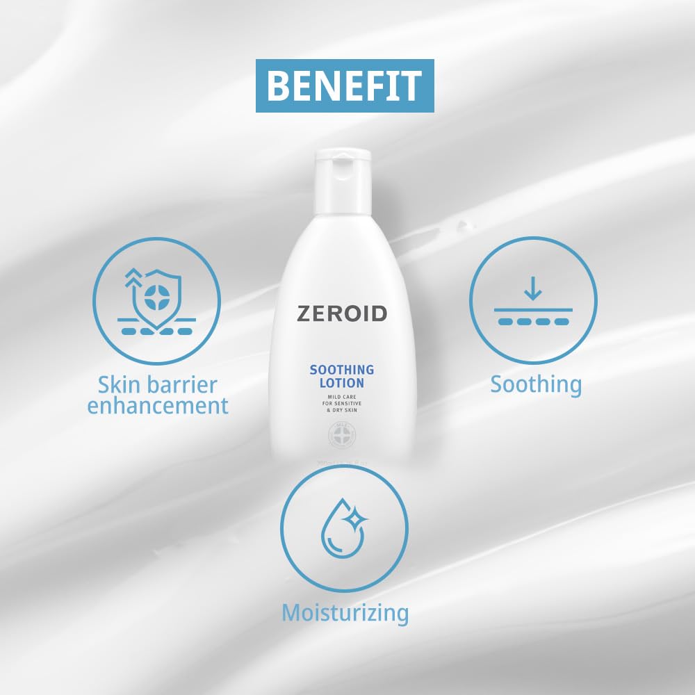 ZeroID soothing lotion pump dispense demonstrates easy daily use.