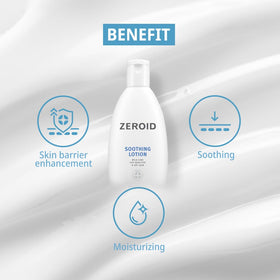 ZeroID soothing lotion pump dispense demonstrates easy daily use.