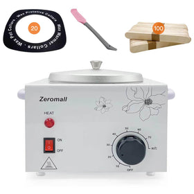 Zeromall Single Pot Wax Warmer front view, durable metal body ideal for long waxing sessions