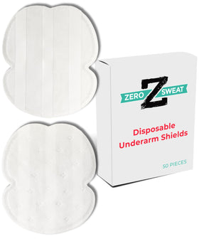 ZeroSweat underarm pads with absorbent coverage for discreet all-day protection.
