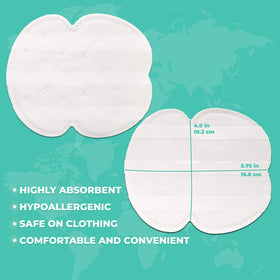 ZeroSweat pads remove easily with no residue on garments.
