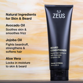 ZEUS packaging highlights green tea blend for refreshing cleansing and hydration.