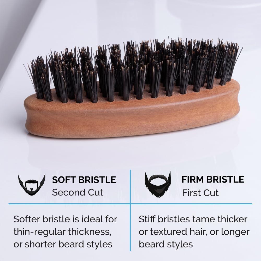ZEUS Pocket Beard Brush ideal for beard styling and detangling while traveling