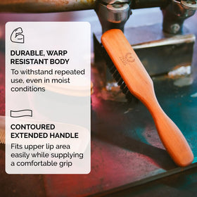 ZEUS travel-friendly brush fits in bags for on-the-go grooming