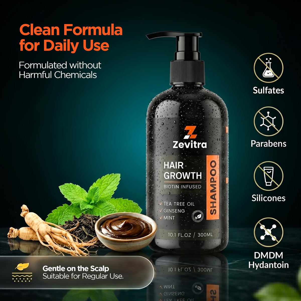 Zevitra Argan Oil shine boost visible on product image.