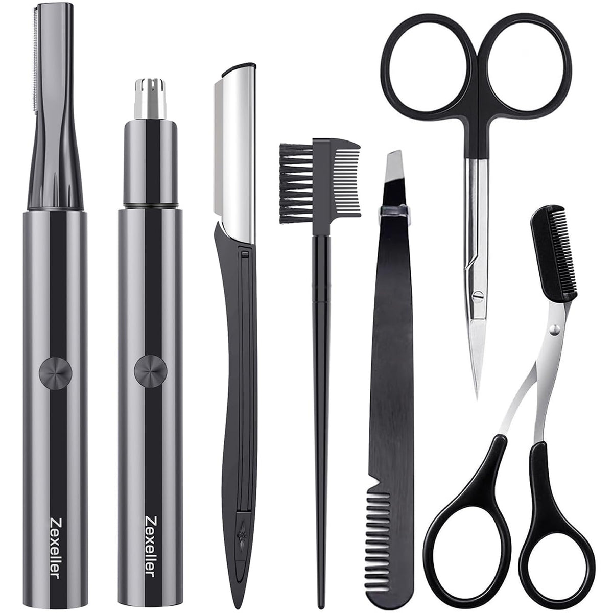 ZEXELLER nose hair trimmer close-up with painless precision for on-the-go grooming