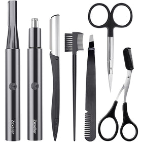 ZEXELLER nose hair trimmer close-up with painless precision for on-the-go grooming