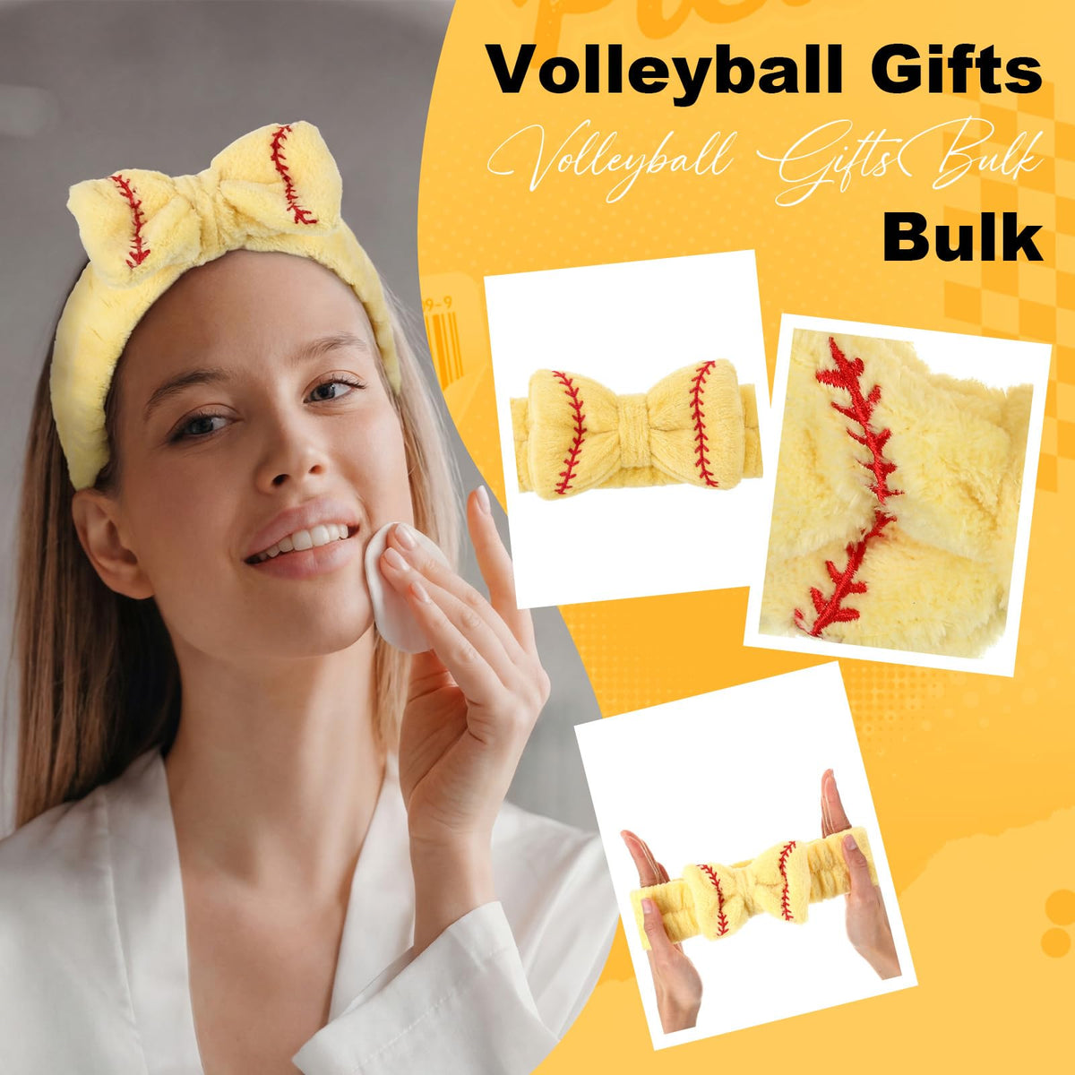 Zeyune face-washing headbands in soft elastic fabric keep hair away during cleansing