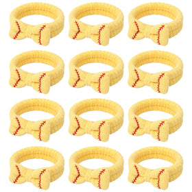 Zeyune softball makeup headbands with removable bow in a 12-pack for team styling