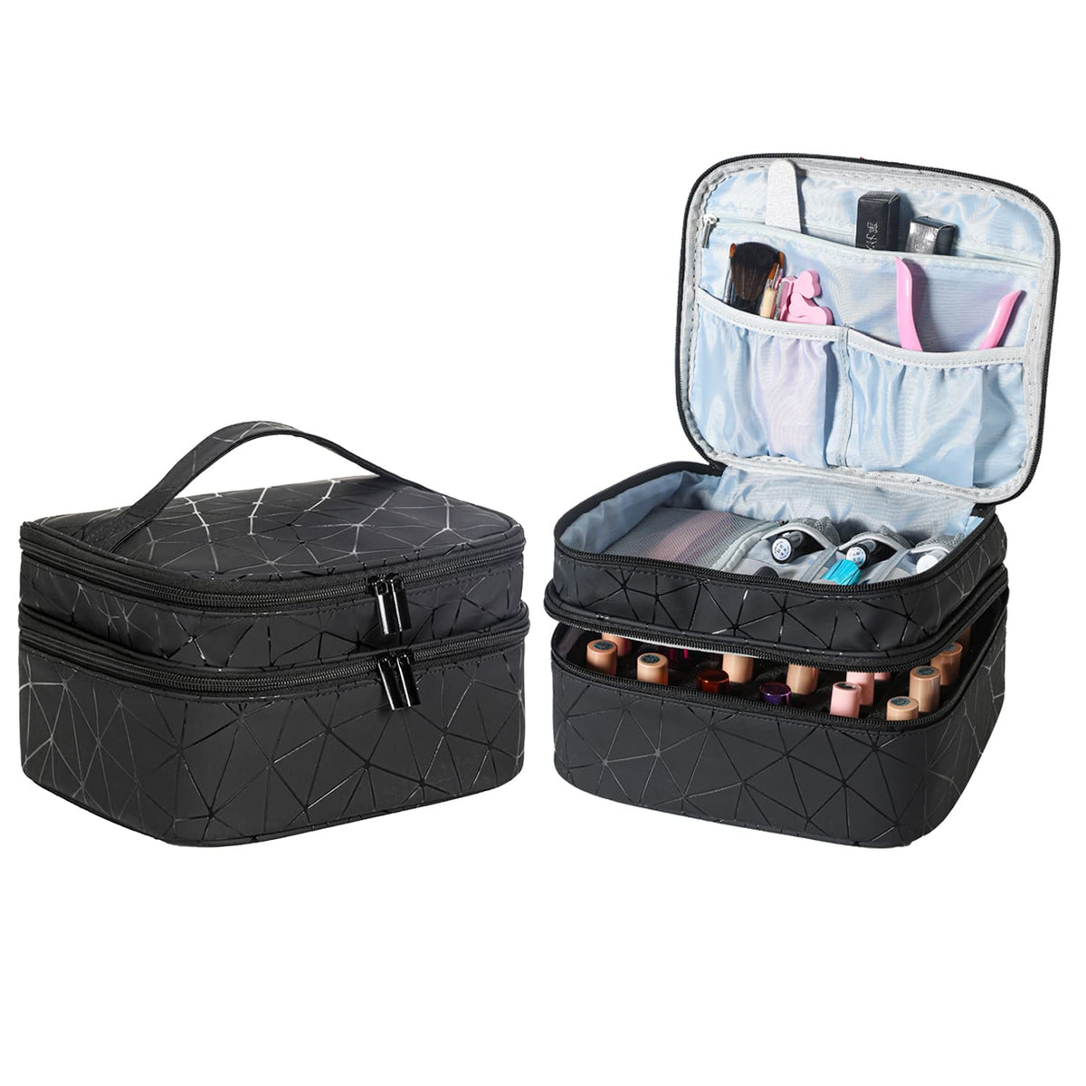 ZFZGFRCS nail polish organizer close-up of leather texture and durability