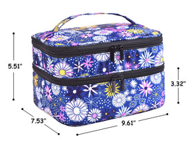 ZFZGFRCS removable foam compartments protect bottles during transport.