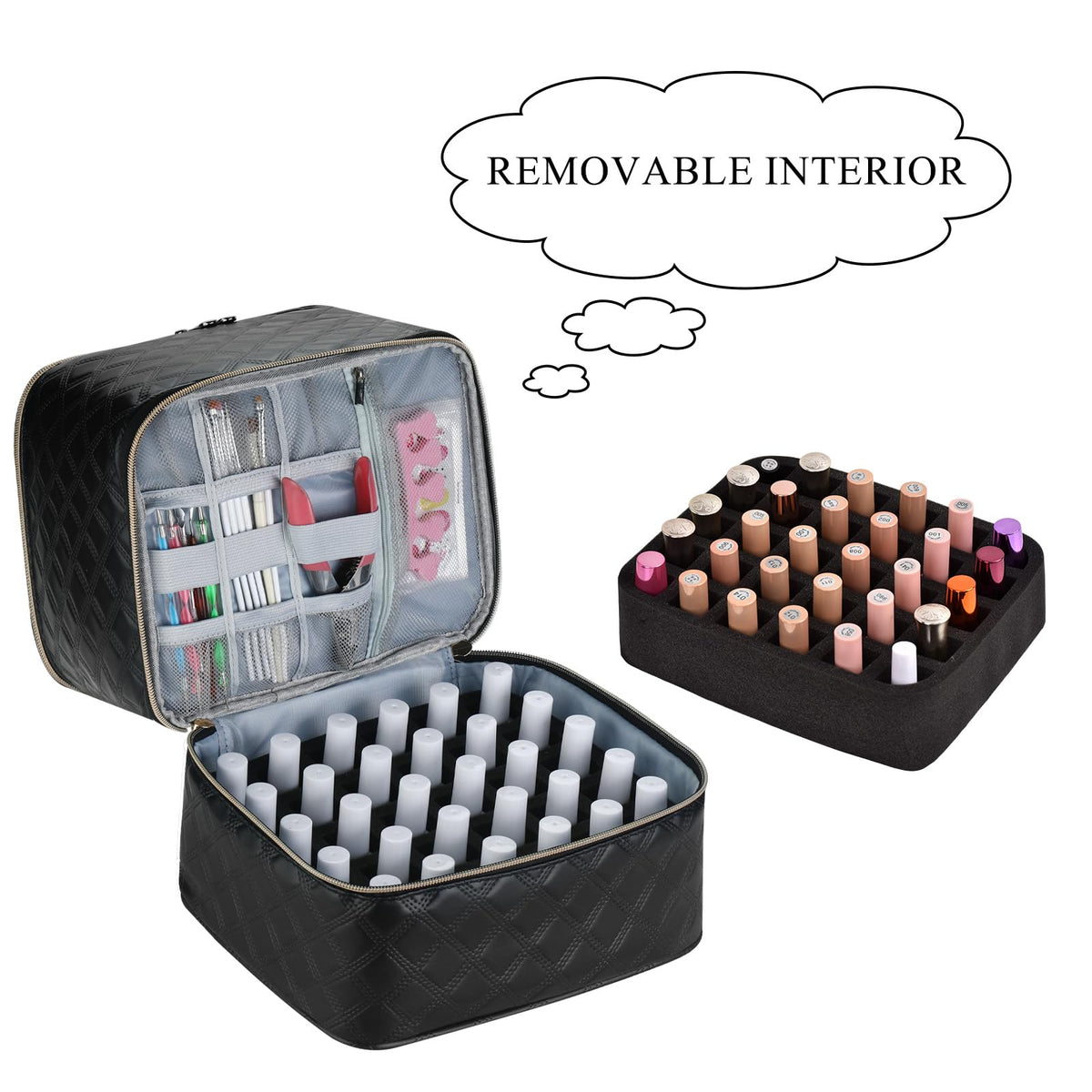 ZFZGFRCS bottom compartment with removable foam protects 30 bottles