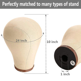 ZGCYSMHT cork canvas head texture highlights grip for pinning wigs.