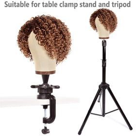 ZGCYSMHT wig head with stand demonstrates stable support for precise styling.
