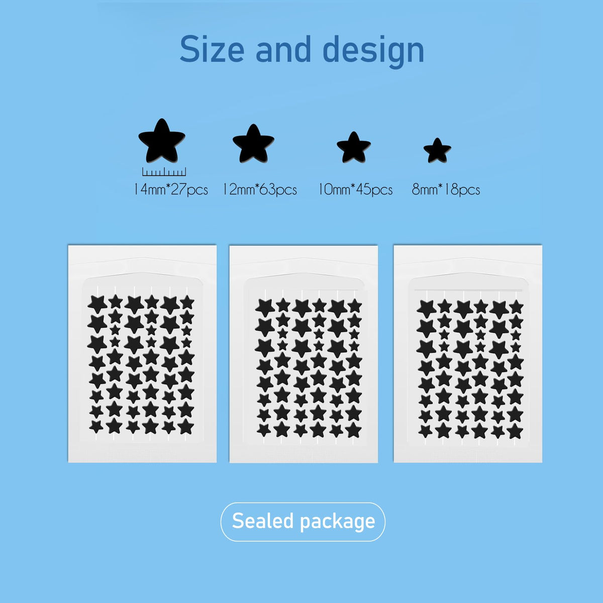 ZHAOLIESM star patch on face, fashionable design for daily wear and quick spot coverage