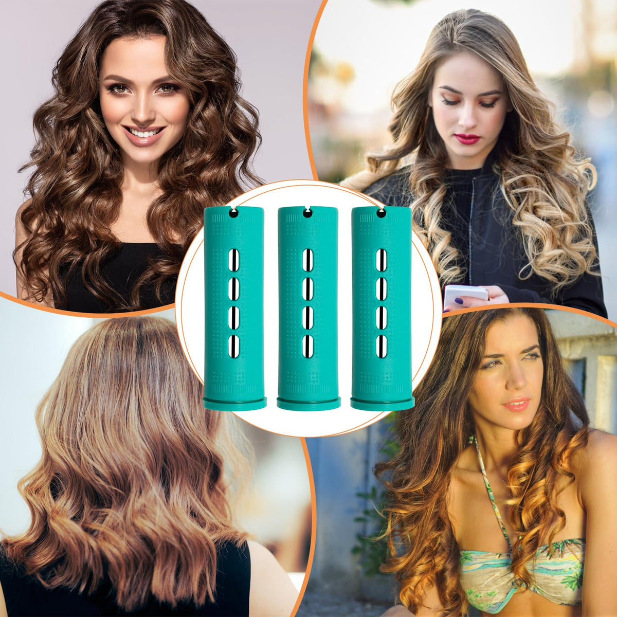 Zhaoyao durable plastic rollers for home or salon use