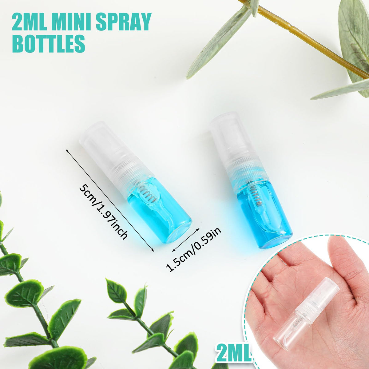 Zhehao 2ml bottle with clear cap for precise, refillable fragrance application.
