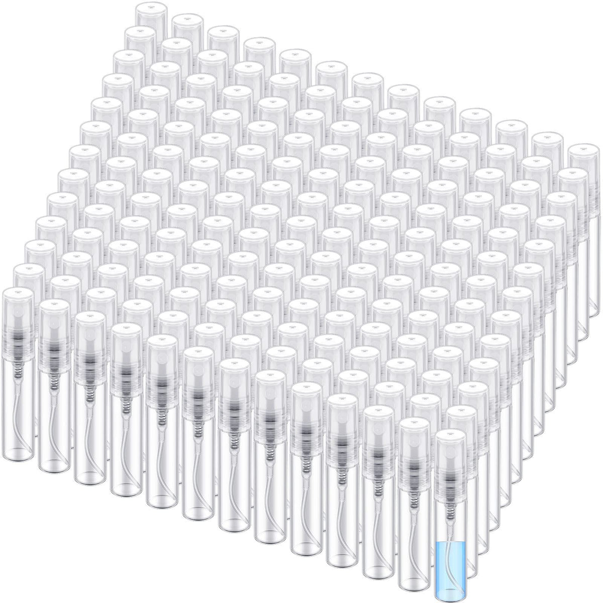 Zhehao 200pcs mini spray bottles in clear glass for easy refilling and labeling
