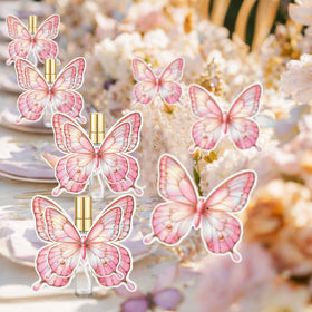 Zhehao 8cm transparent ties to attach butterfly cards securely.