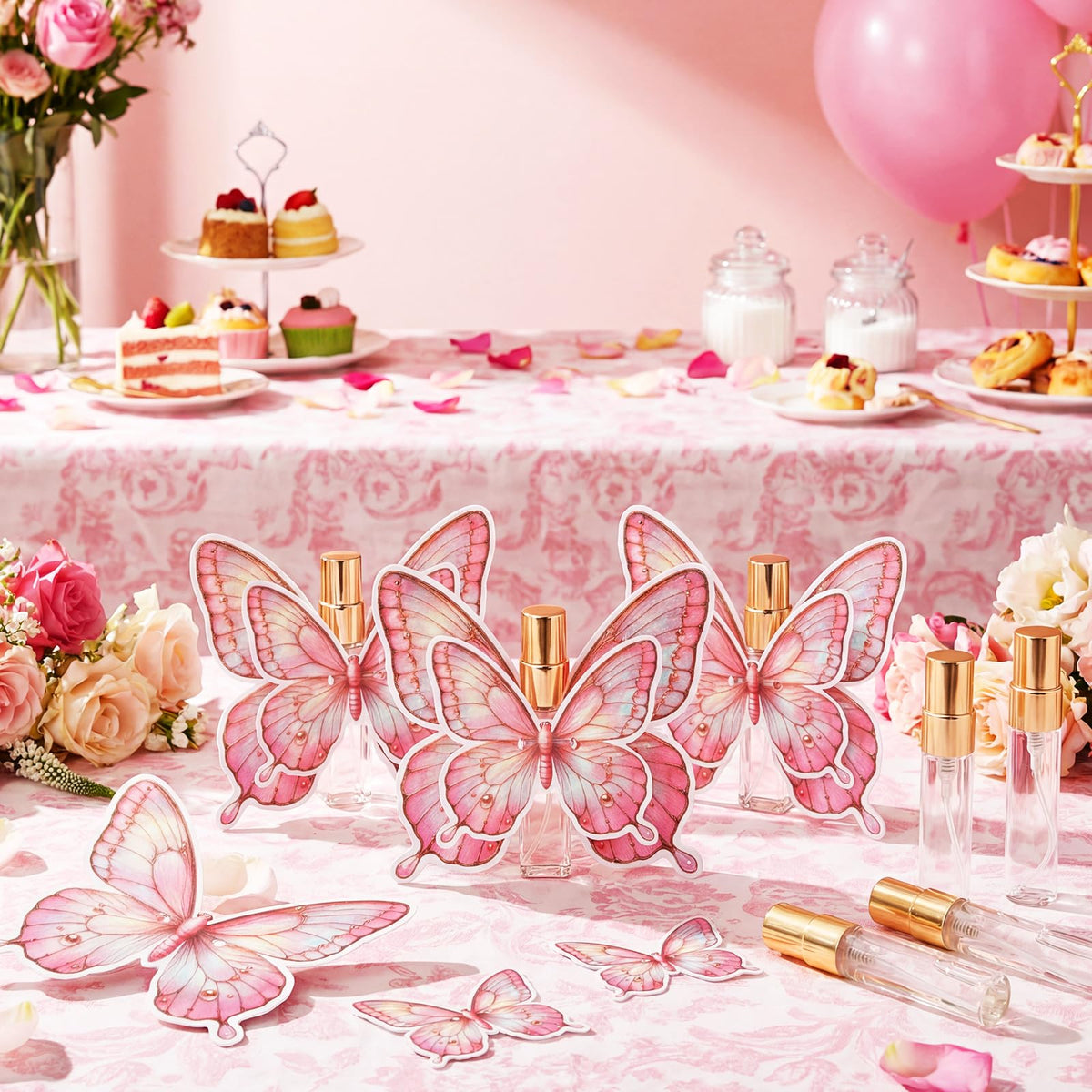 Zhehao butterfly card set (24 pcs) complements personalized fragrances.