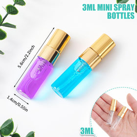 Zhehao clear glass 3ml bottle ideal for travel-size perfumes and essential oils.