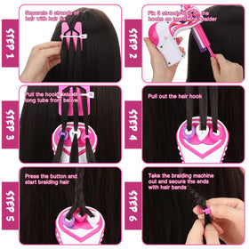 Zhehao colorful rubber bands pack for vibrant braids and accents