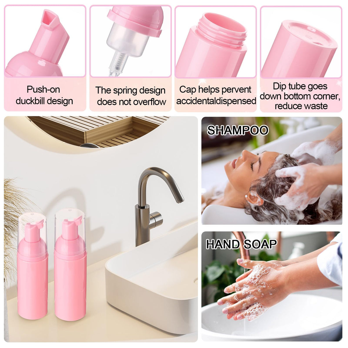 Zhehao pink eyelash aftercare bag for organized client kits