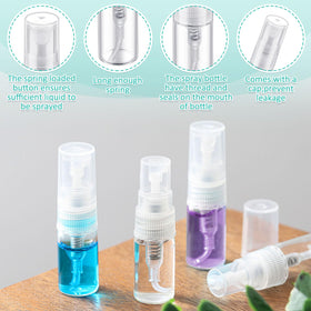 Zhehao fine mist nozzle mini bottle enabling even spray on skin.