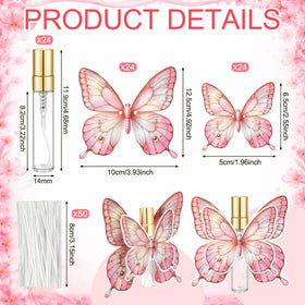 Zhehao gold-cap perfume bottle with butterfly card for easy gift pairing.