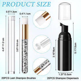 Zhehao 2oz lash bottle dispensers for clean, spill-free liquid management.