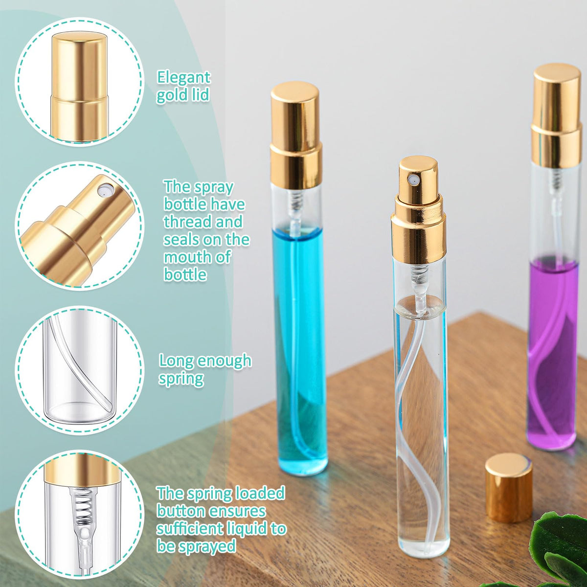 Zhehao leak-proof atomizer ensuring secure carry and mess-free sprays