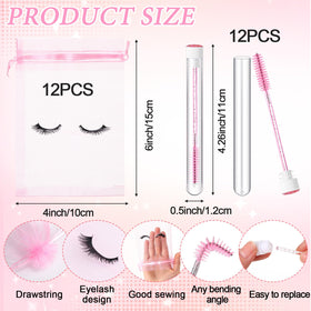 Zhehao pink mascara brushes for smooth application and maintenance