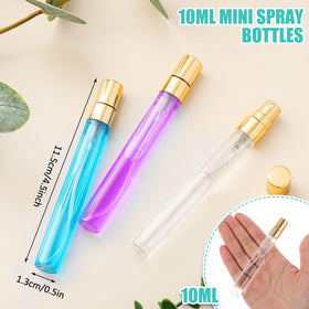 Zhehao 10ml glass bottle top view highlights leak proof design for travel