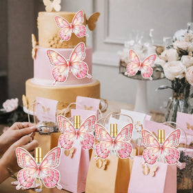 Zhehao pink wedding gift set adds delicate décor and guest appreciation.