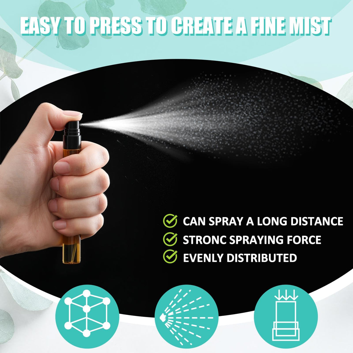 Zhehao refillable glass perfume bottle supports repeated use.