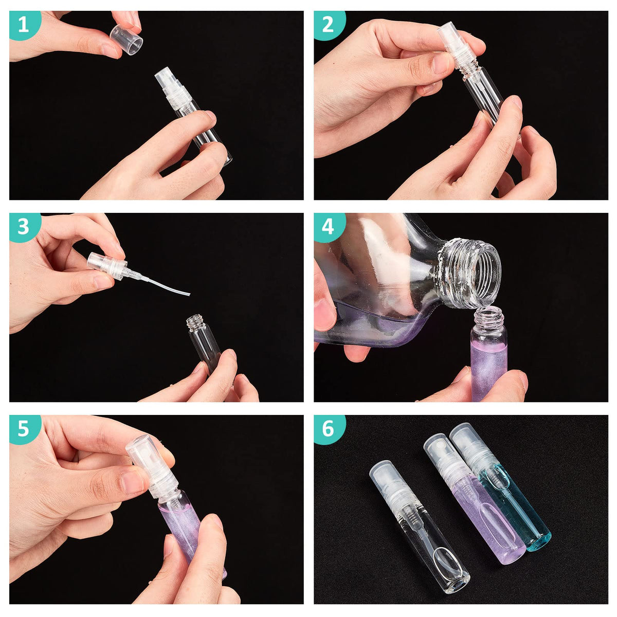 Zhehao travel-friendly 5ml bottles fit in pockets and purses